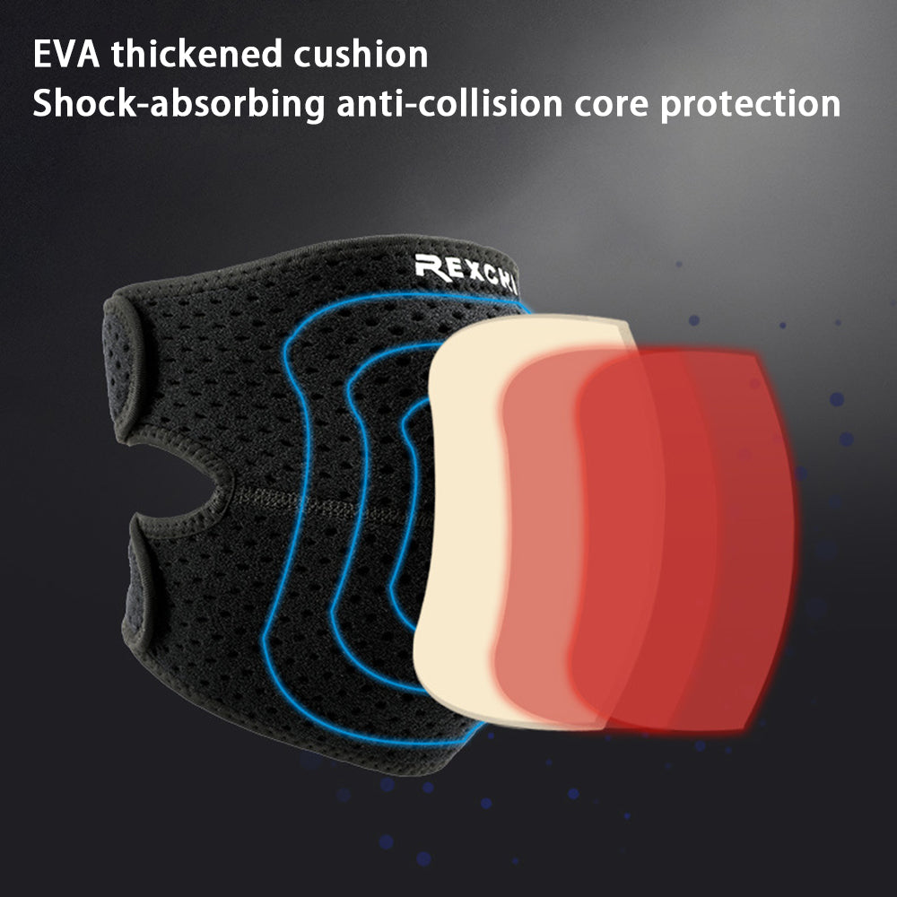 REXCHI HX08 1Pc Men Women Sports Knee Brace Breathable Compression Knee Sleeve REXCHI HX08 1Pc Men Women Sports Knee Brace Breathable Compression Knee Sleeve